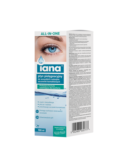 IANA All-in-One Płyn Pielęgnacyjny do Soczewek Kontaktowych 100 ml