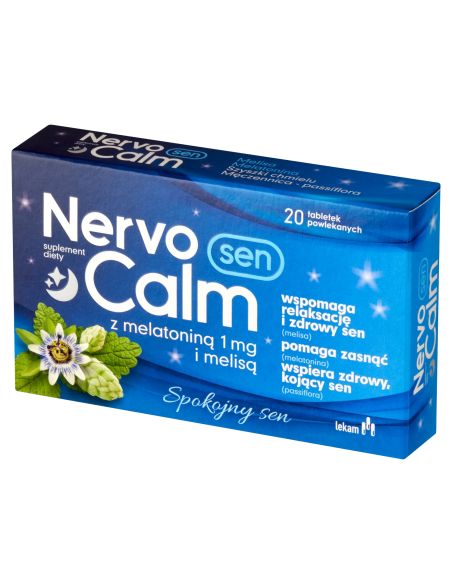 NervoCalm Sen z melatoniną i melisą 20 tabletek