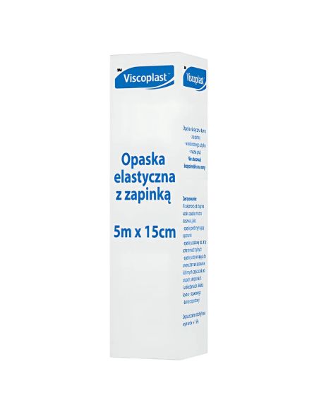 Viscoplast, opaska elastyczna z zapinką, 5 m x 15 cm, 1 sztuka