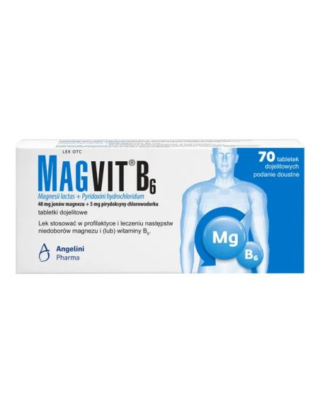Magvit B6, 70 tabletek dojelitowych