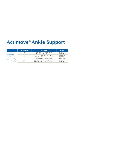 Actimove ES Ankle Support, opaska stawu skokowego, rozmiar L, 1 szt.