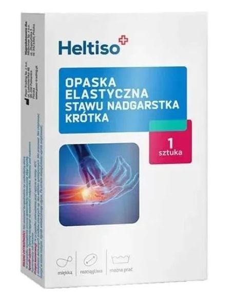 Heltiso, opaska elastyczna stawu nadgarstkowego krótka rozmiar M 1 sztuka