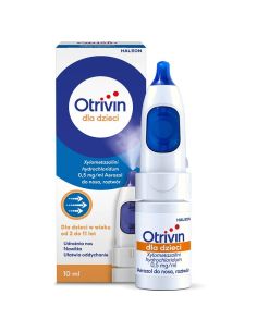 Otrivin dla dzieci 0,5 mg/ ml, od 2 do 11 lat, aerozol do...