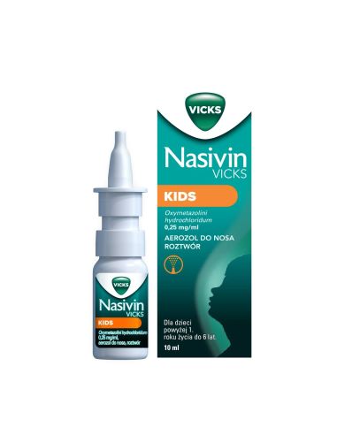Nasivin Vicks Kids 0,25 mg/ml, aerozol do nosa,...
