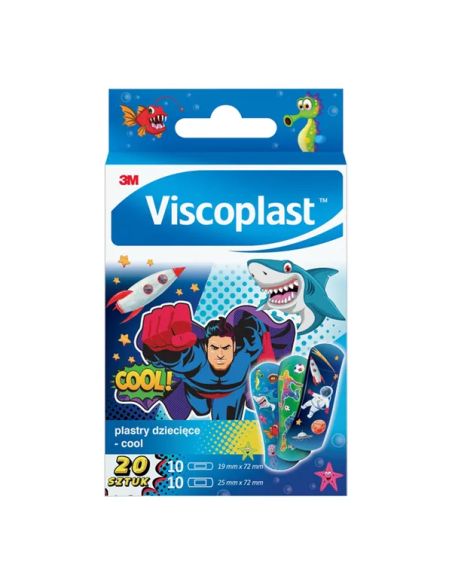 Viscoplast Plastry dla dzieci Cool 20 sztuk