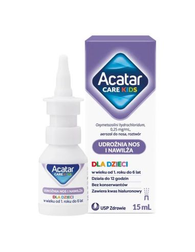 Acatar Care Kids 0,25 mg/ml aerozol do nosa 15 ml