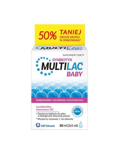 Multilac Baby krople synbiotyk 2 x 5 ml