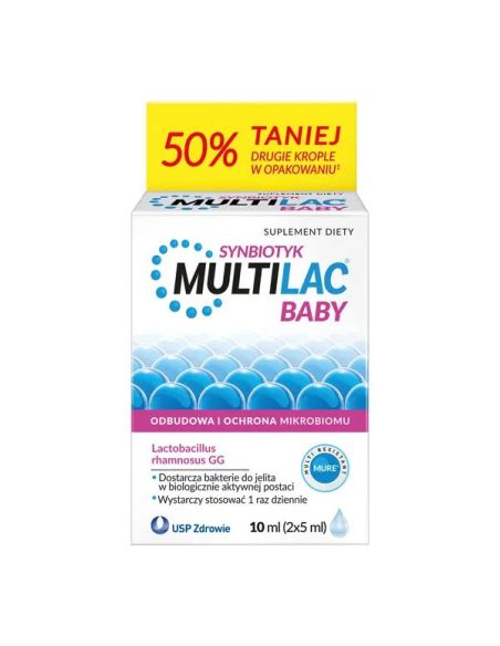 Multilac Baby krople synbiotyk 2 x 5 ml