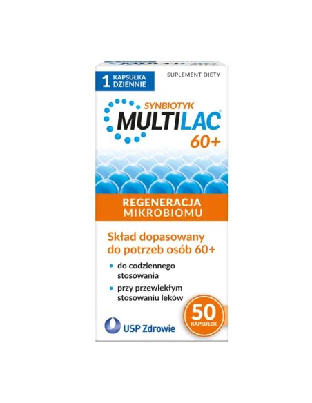 Multilac 60+ synbiotyk 50 kapsułek