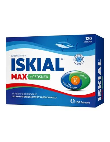 Iskial Max + czosnek 120 kapsułek