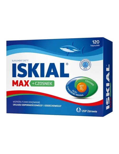 Iskial Max + czosnek 120 kapsułek