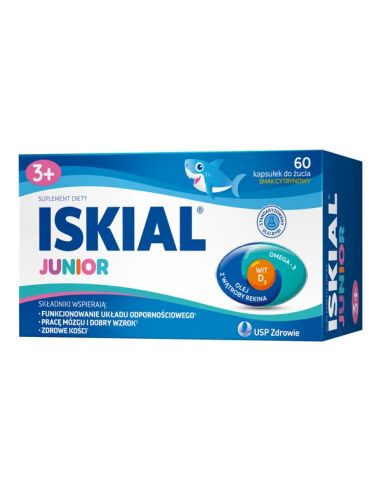 Iskial Junior 60 kapsułek do żucia