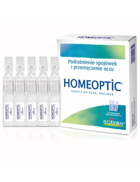 Boiron Homeoptic krople 10 pojemników jednodawkowych