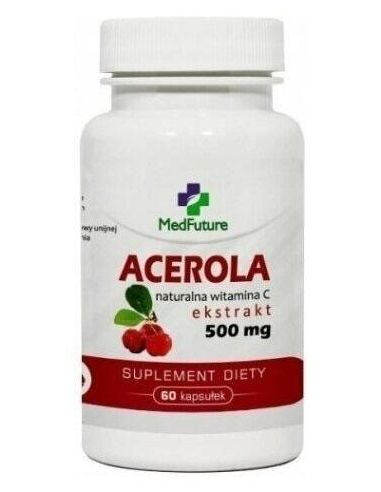 MedFuture Acerola ekstrakt 500 mg 60 kapsułek