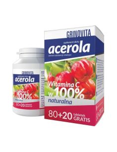 Acerola Grinovita tabletki do ssania 100 tabl.