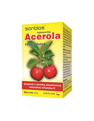 Acerola Sanbios 100 tabletek