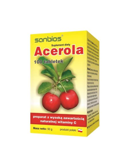 Acerola Sanbios 100 tabletek