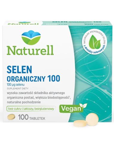 NATURELL Selen Organiczny 100ug 100 tabletek
