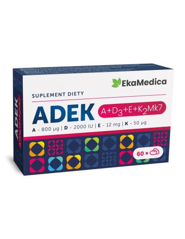 ADEK kapsułki miękkie 60 sztuk EKAMEDICA