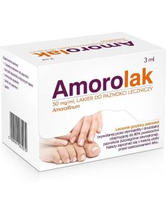 Amorolak 50mg/ml lakier do paznokci leczniczy 3 ml
