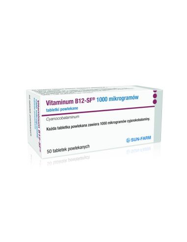 Vitaminum B12-SF 1000 µg 50 tabletek