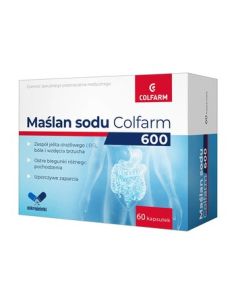Maślan Sodu 600 COLFARM 60 kapsułek