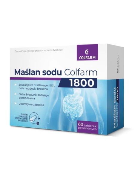 Maślan Sodu 1800 COLFARM 60 tabletek