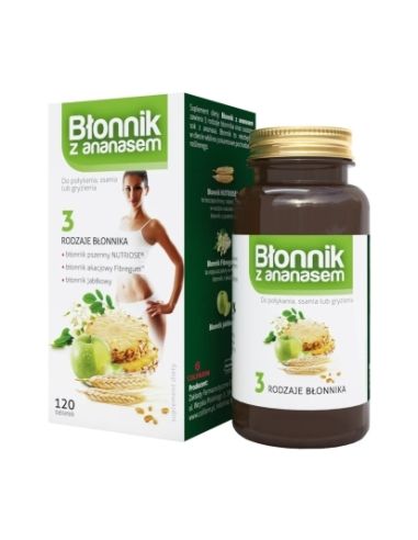 Błonnik z Ananasem 120 tabletek COLFARM