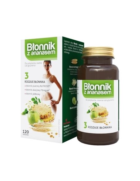 Błonnik z Ananasem 120 tabletek COLFARM
