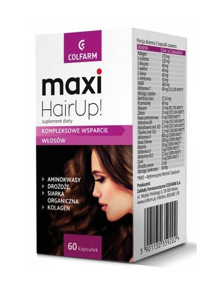 Maxi Hairup! 60 kapsułek COLFARM