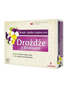Drożdże z Bratkiem 60 tabletek COLFARM