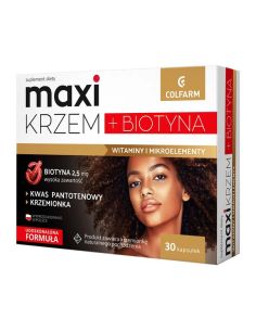Maxi Krzem + Biotyna 30 kapsułek