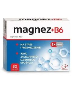Magnez + B6 30 kapsułek