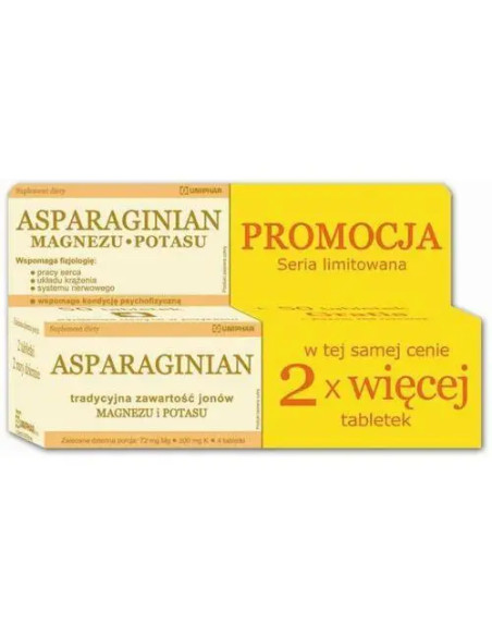 Asparaginian Magnezu Potasu 100 tabl.