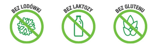 bez lodówki, bez laktozy, bez glutenu