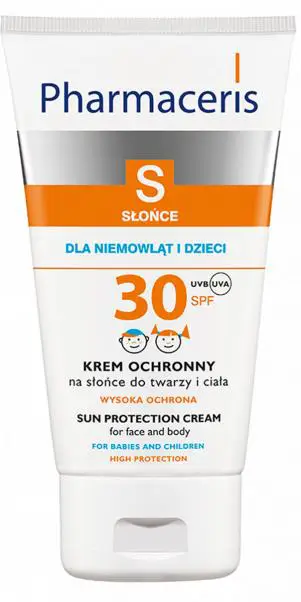 Pharmaceris S Krem ochronny na słońce do twarzy i ciała dla niemowląt i dzieci SPF30 125 ml - 1 - Apteka HIT