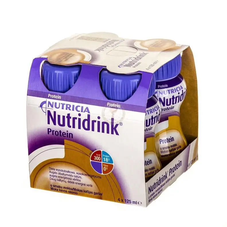 Nutricia Nutridrink Protein o smaku mokka 4 x125 ml - 1 - Apteka HIT