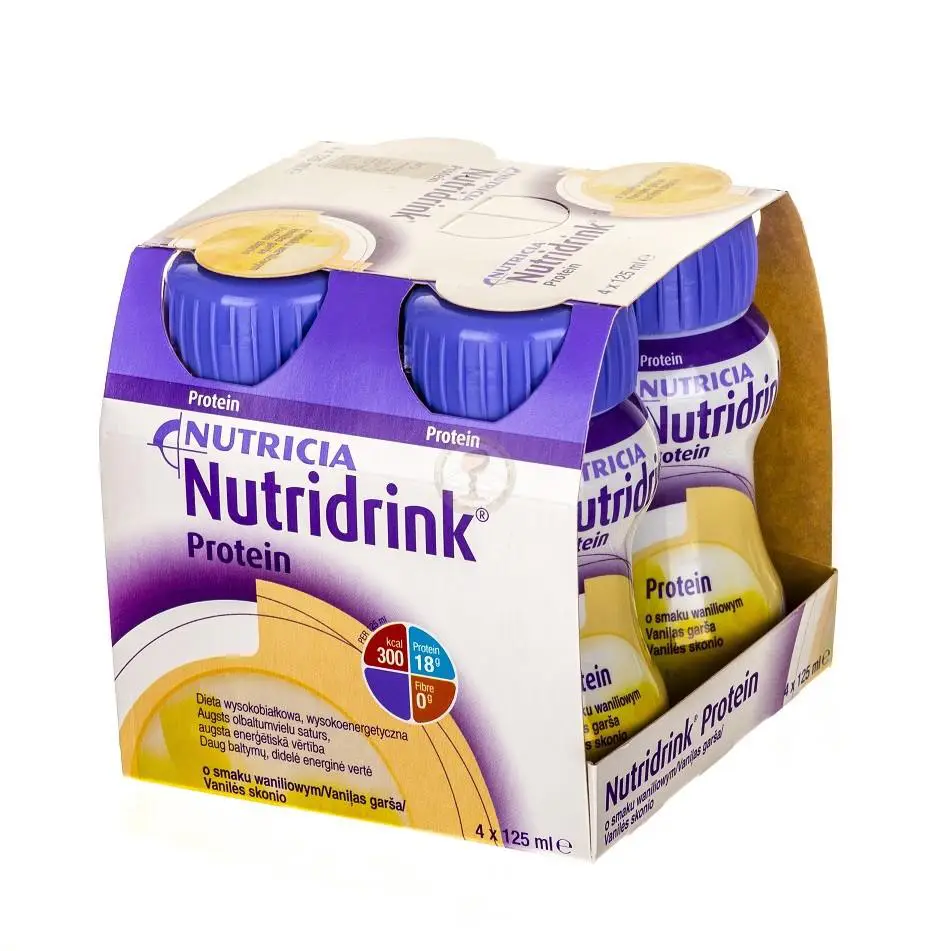 Nutricia Nutridrink Protein o smaku waniliowym 4 x 125 ml - 1 - Apteka HIT