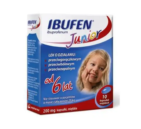 Ibufen Junior 200 mg 10 kaps. - 1 - Apteka HIT