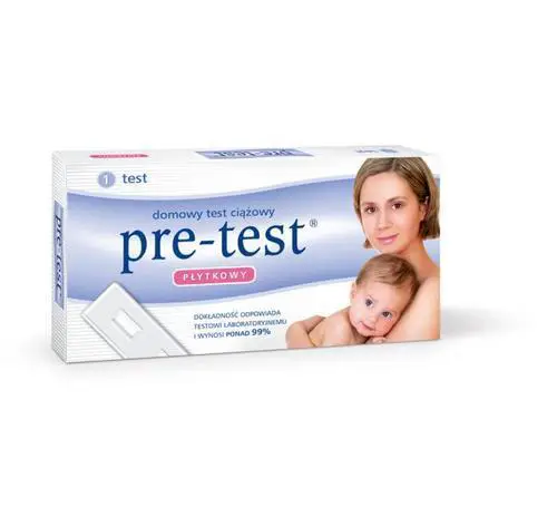 Test ciążowy PRE-TEST płytkowy 1szt. - 1 - Apteka HIT