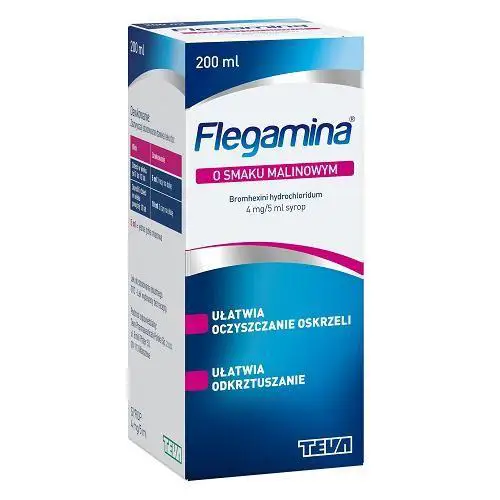 Flegamina syrop o smaku malinowym 200 ml - 1 - Apteka HIT