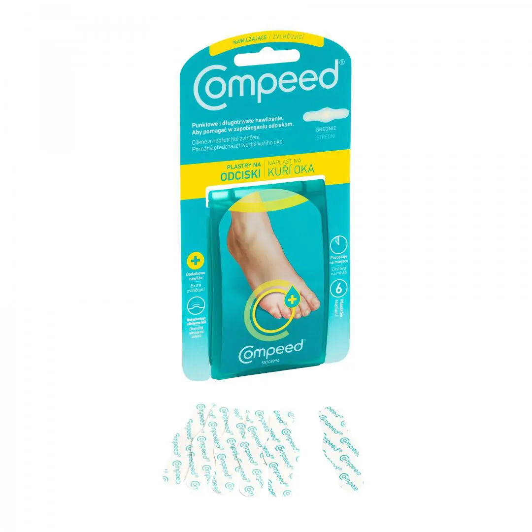 Compeed plastry na odciski nawilżające średnie 6 sztuk - 1 - Apteka HIT