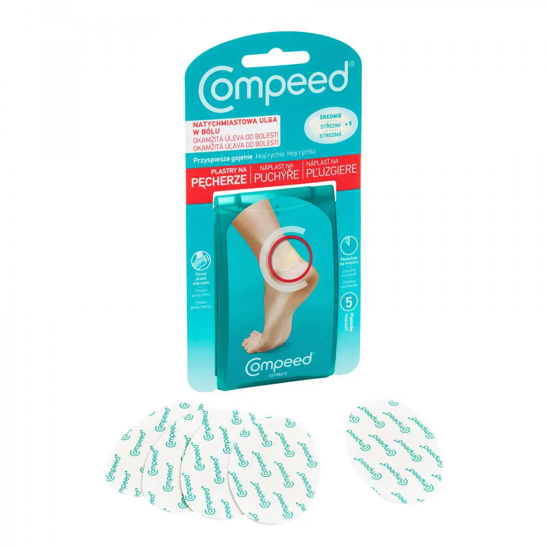 Compeed plastry na pęcherze średnie 5 szt. - 1 - Apteka HIT