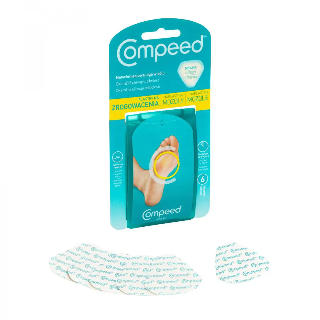 Compeed plastry na zrogowacenia średnie 6 sztuk - 1 - Apteka HIT