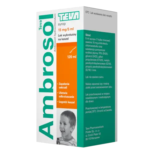 Ambrosol 15 mg/5 ml syrop 120 ml - 1 - Apteka HIT