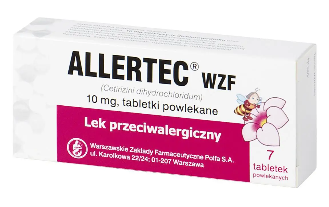 Allertec WZF 10 mg 7 tabl. - 1 - Apteka HIT