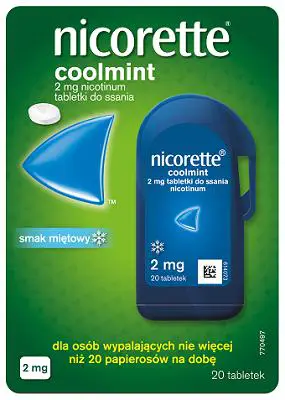 Nicorette Coolmint 2 mg 20 tabl. - 1 - Apteka HIT