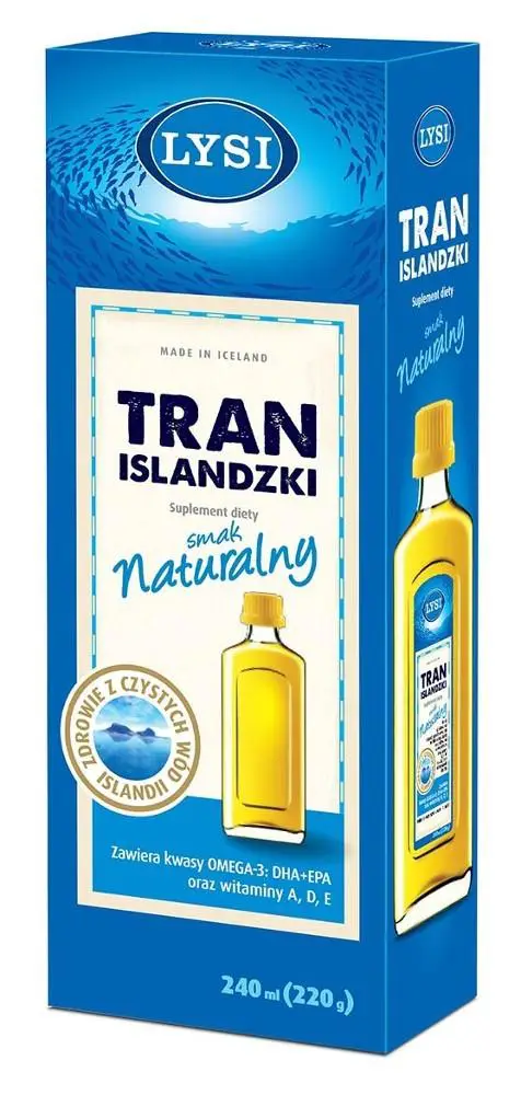 Tran Islandzki LYSI naturalny 240 ml - 1 - Apteka HIT