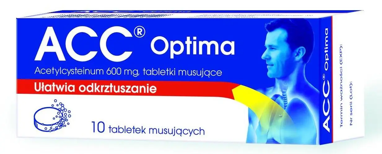 ACC Optima 600 mg 10 tabl. musujących - 1 - Apteka HIT