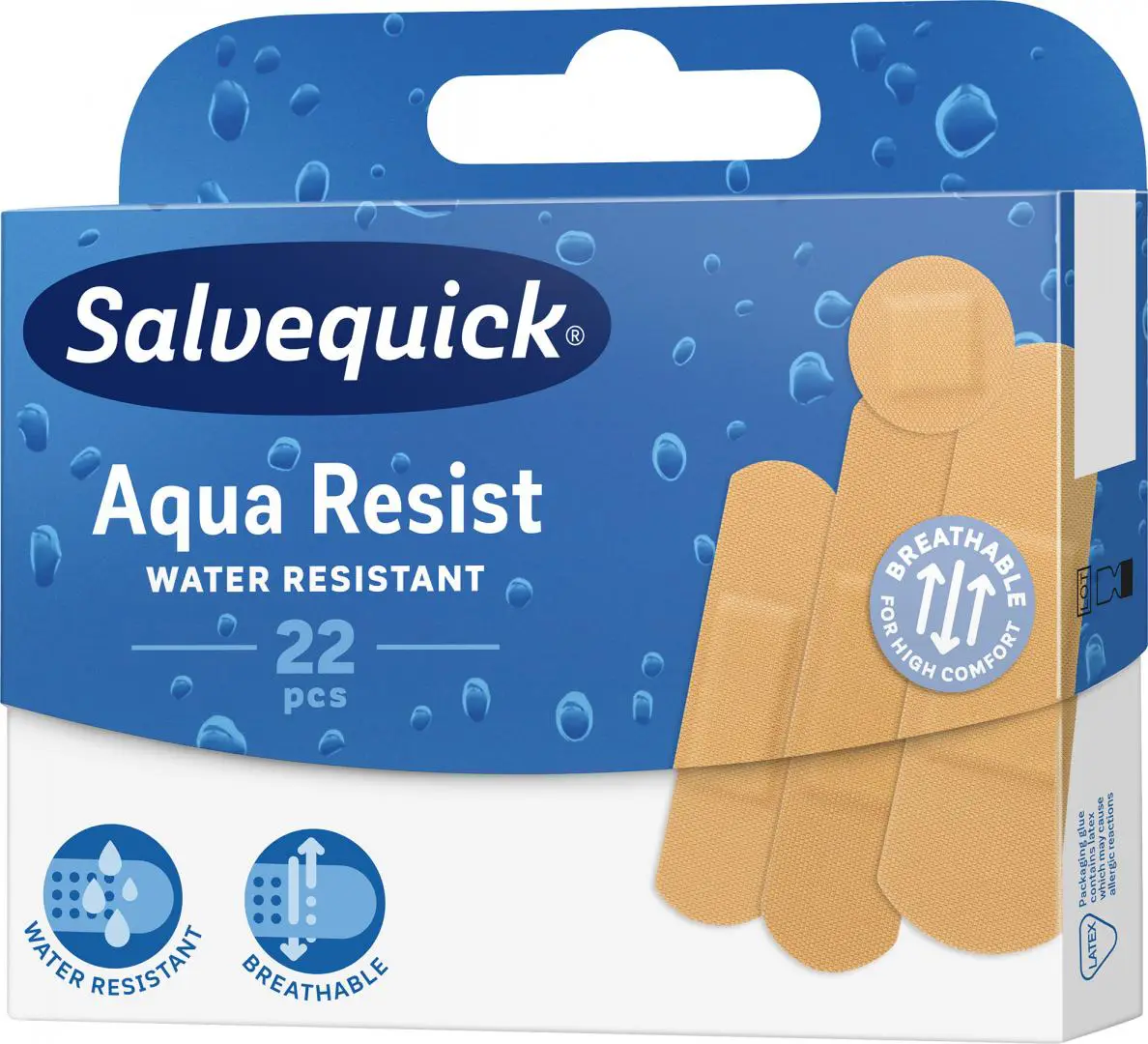 Plastry Salvequick Aqua Resist wodoodporny 22 szt. - 1 - Apteka HIT